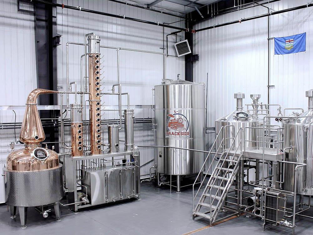 Trackside Distillery in Canada_2000L Distillery Equipment by Tiantai Brewtech